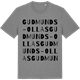 Mid Heather Gray t-shirt med Gudmunds-Ollas ordlek t-shirt