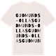 Vintage White t-shirt med Gudmunds-Ollas ordlek t-shirt