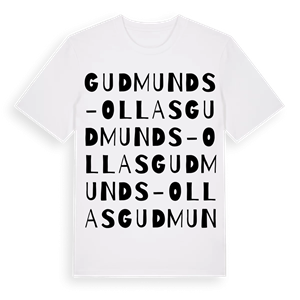 Gudmunds-Ollas ordlek t-shirt – ekologisk bomull t-shirt från Pinshirt
