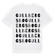 White t-shirt med Gullbergsbo ordlek t-shirt