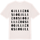 Vintage White t-shirt med Gullbergsbo ordlek t-shirt