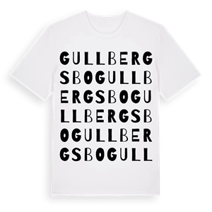 Gullbergsbo ordlek t-shirt – ekologisk bomull t-shirt från Pinshirt