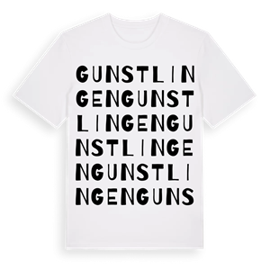 Gunstlingen ordlek t-shirt – ekologisk bomull t-shirt från Pinshirt