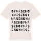 Vintage White t-shirt med Gymåsen ordlek t-shirt