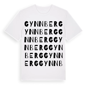 Gynnberg ordlek t-shirt – ekologisk bomull t-shirt från Pinshirt