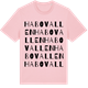 Pink Cotton t-shirt med Habovallen ordlek t-shirt