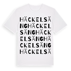 Häckelsäng ordlek t-shirt – ekologisk bomull t-shirt från Pinshirt