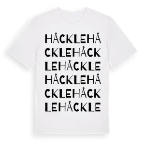 Håckle ordlek t-shirt – ekologisk bomull t-shirt från Pinshirt