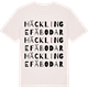 Vintage White t-shirt med Häcklinge fäbodar ordlek t-shirt