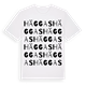 White t-shirt med Häggas ordlek t-shirt