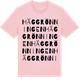 Pink Cotton t-shirt med Häggrönningen ordlek t-shirt