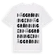 White t-shirt med Häggrönningen ordlek t-shirt
