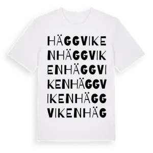 Häggviken ordlek t-shirt – ekologisk bomull t-shirt från Pinshirt