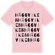 Pink Cotton t-shirt med Häggviken ordlek t-shirt