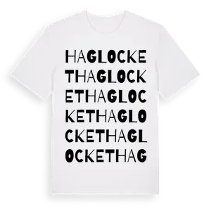 Haglocket ordlek t-shirt – ekologisk bomull t-shirt från Pinshirt
