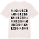 Vintage White t-shirt med Hagmuren ordlek t-shirt
