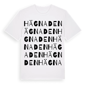 Hägnaden ordlek t-shirt – ekologisk bomull t-shirt från Pinshirt