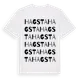 White t-shirt med Hagsta ordlek t-shirt