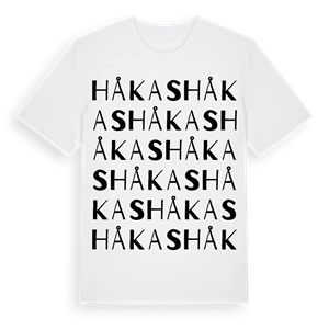 Håkas ordlek t-shirt – ekologisk bomull t-shirt från Pinshirt