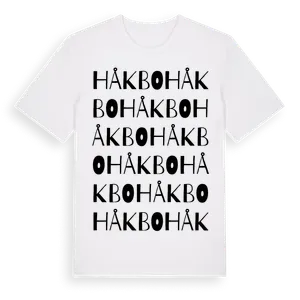 Håkbo ordlek t-shirt – ekologisk bomull t-shirt från Pinshirt