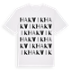 White t-shirt med Hakvik ordlek t-shirt