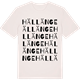 Vintage White t-shirt med Hällänge ordlek t-shirt