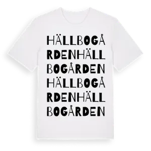 Hällbogården ordlek t-shirt – ekologisk bomull t-shirt från Pinshirt