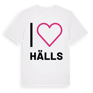 Jag älskar Hälls t-shirt stort tryck – ekologisk bomull t-shirt från Pinshirt