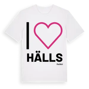 Jag älskar Hälls t-shirt stort tryck – ekologisk bomull t-shirt från Pinshirt