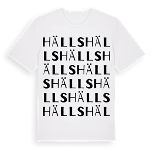 Hälls ordlek t-shirt – ekologisk bomull t-shirt från Pinshirt