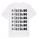 White t-shirt med Hällskog ordlek t-shirt