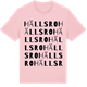 Pink Cotton t-shirt med Hällsro ordlek t-shirt