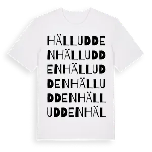 Hälludden ordlek t-shirt – ekologisk bomull t-shirt från Pinshirt