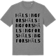 Mid Heather Gray t-shirt med Hälsingfors ordlek t-shirt