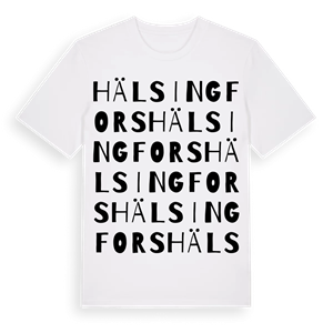 Hälsingfors ordlek t-shirt – ekologisk bomull t-shirt från Pinshirt