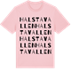 Pink Cotton t-shirt med Halstavallen ordlek t-shirt