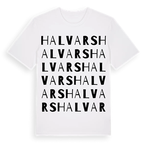 Halvars ordlek t-shirt – ekologisk bomull t-shirt från Pinshirt