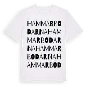 Hammarbodarna ordlek t-shirt – ekologisk bomull t-shirt från Pinshirt