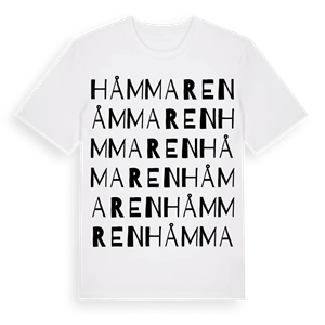 Håmmaren ordlek t-shirt – ekologisk bomull t-shirt från Pinshirt