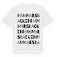White t-shirt med Hammarsbacken ordlek t-shirt
