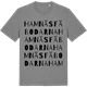Mid Heather Gray t-shirt med Hamnäsfäbodarna ordlek t-shirt