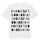 Hamnäsfäbodarna ordlek t-shirt