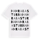 Hamrabasturna ordlek t-shirt