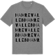 Mid Heather Gray t-shirt med Hamrevallen ordlek t-shirt