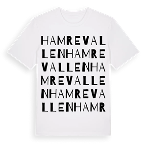Hamrevallen ordlek t-shirt – ekologisk bomull t-shirt från Pinshirt