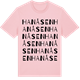 Pink Cotton t-shirt med Hanåsen ordlek t-shirt