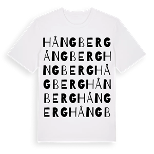 Hångberg ordlek t-shirt – ekologisk bomull t-shirt från Pinshirt