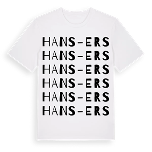 Hans-Ers ordlek t-shirt – ekologisk bomull t-shirt från Pinshirt