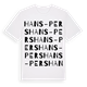 Hans-Pers ordlek t-shirt