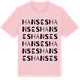 Pink Cotton t-shirt med Hanses ordlek t-shirt